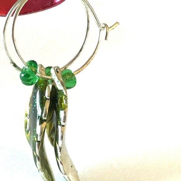 Leaf Earrings Fall Thanksgiving Autumn Tree Leaves Halloween Harvest Plated - Picture 5 of 9